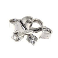 Orecchini Gazzola Punto Luce  in Oro bianco Diamante S-OR-QT-0.07GVS